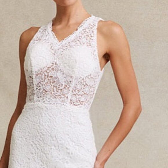 New long off white wedding dress.Veil included, bridal gown.Church Destination - Picture 3 of 8